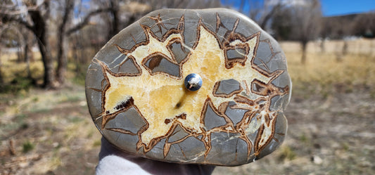 Septarian Nodule Oil Candle