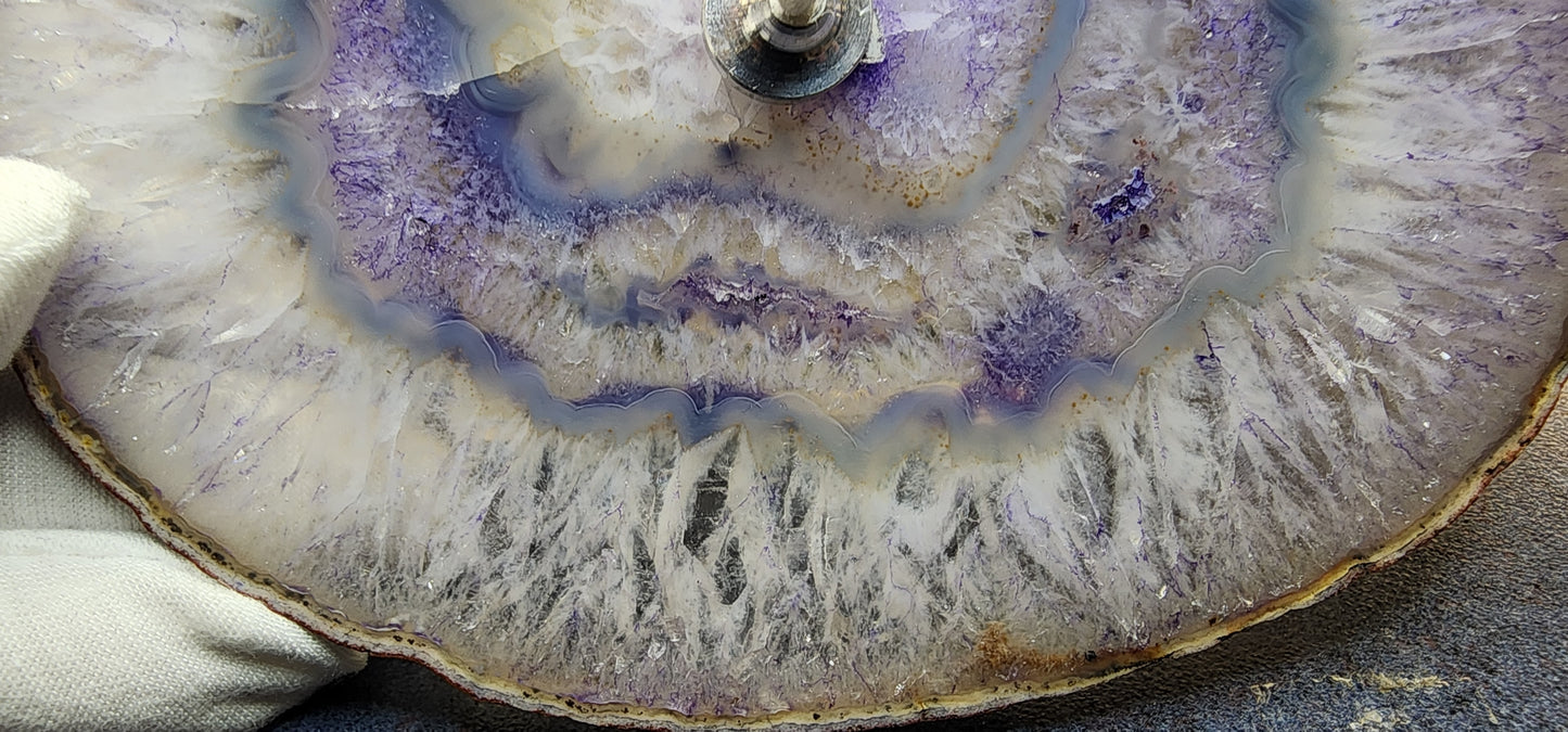 Agate oil candle