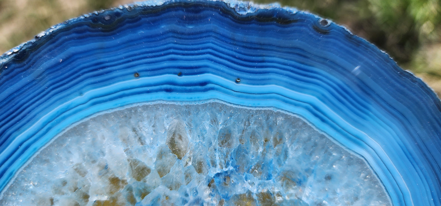 Agate oil candle